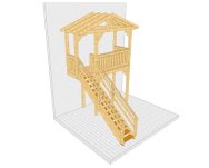 Balkon 003 1 mit Treppe mit Podest