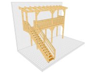 Balkon 003 1 mit Treppe mit Podest