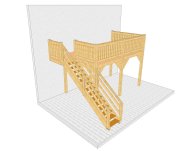 Balkon 003 1 mit Treppe mit Podest