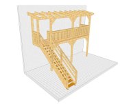 Balkon 003 1 mit Treppe mit Podest