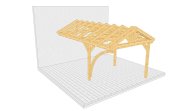 Carport 002 1 mit Bogenstütze einseitig