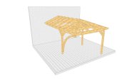 Carport 002 1 mit Bogenstütze einseitig