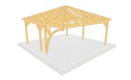 Carport 002 1 mit Bogenstütze einseitig