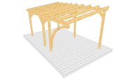 Carport 002 1 mit Bogenstütze einseitig