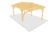 Carport 002 1 mit Bogenstütze einseitig