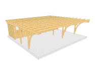 Carport 002 1 mit Bogenstützen