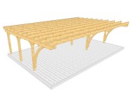 Carport 002 1 mit Bogenstützen