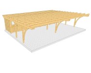 Carport 002 1 mit Bogenstützen