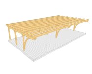Carport 002 1 mit Bogenstützen
