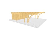 Carport 002 1 Bogenbinder zweiseitig