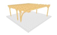Carport 003 1 mit Bogenstütze einseitig