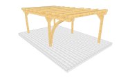 Carport 003 1 mit Bogenstütze einseitig