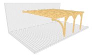 Carport 003 1 mit Bogenstütze