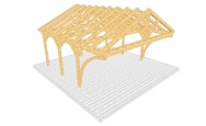 Carport 003 1 mit Bogenstützen