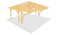Carport 003 1 mit Bogenstützen