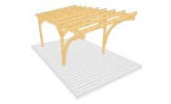 Carport 003 1 mit Bogenstützen