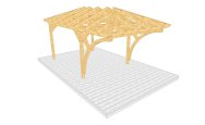 Carport 003 1 mit Bogenstütze