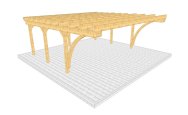 Carport 004 1 mit Bogenstützen