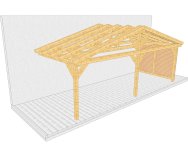 Überdachung 002 1 mit Wandverschalung
