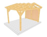 Überdachung 002 1 mit Wandverschalung