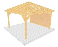 Überdachung 002 1 mit Wandverschalung