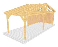Überdachung 002 1 mit Wandverschalung
