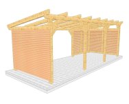 Überdachung 002 1 mit Wandverschalung