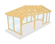Überdachung 004 1 mit Wandverglasung