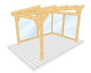 Überdachung 004 1 mit Wandverglasung