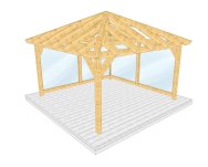 Überdachung 004 1 mit Wandverglasung