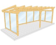 Überdachung 004 1 mit Wandverglasung