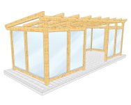 Überdachung 004 1 mit Wandverglasung