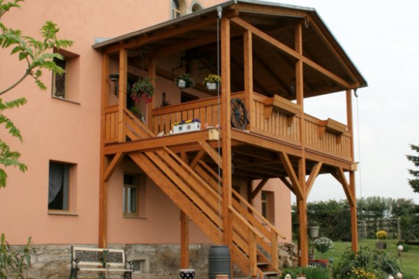 Einstöckiger Balkon