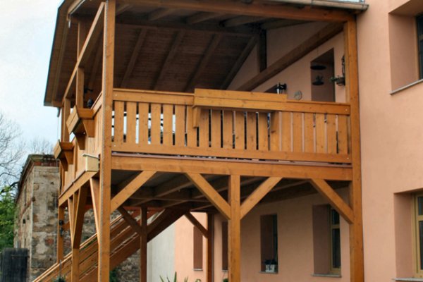 Einstöckiger Balkon