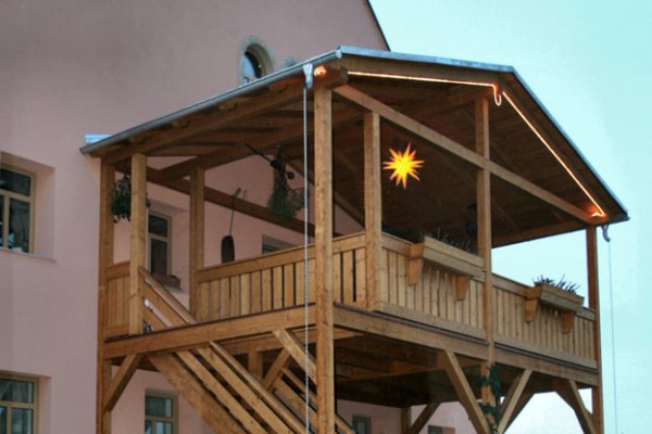Einstöckiger Balkon
