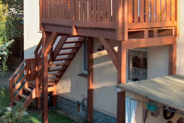 Einstöckiger Balkon