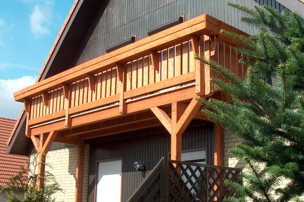 Einstöckiger Balkon