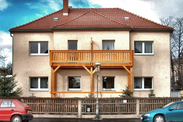 Einstöckiger Balkon