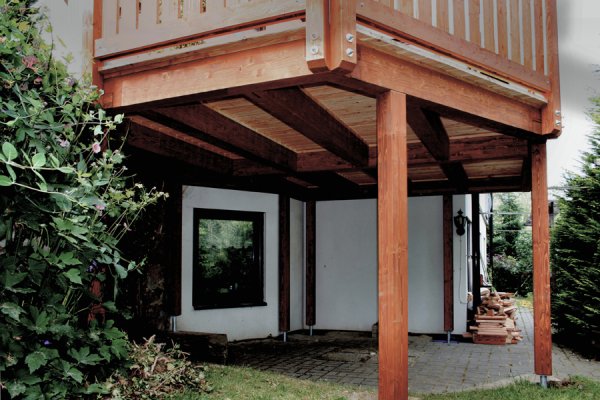 Einstöckiger Balkon