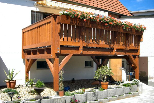 Einstöckiger Balkon