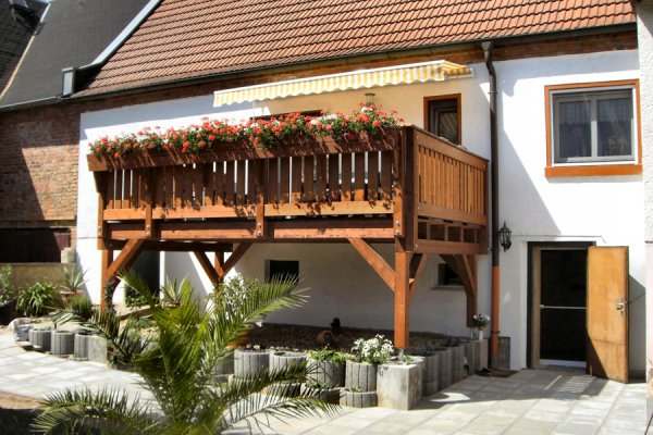 Einstöckiger Balkon