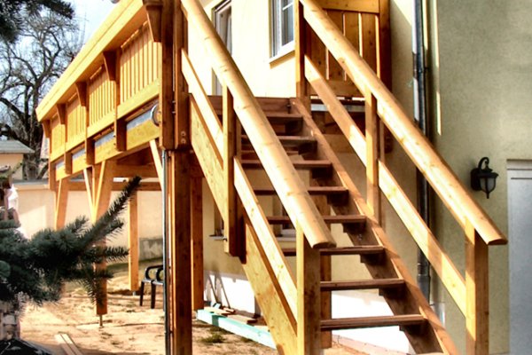 Einstöckiger Balkon