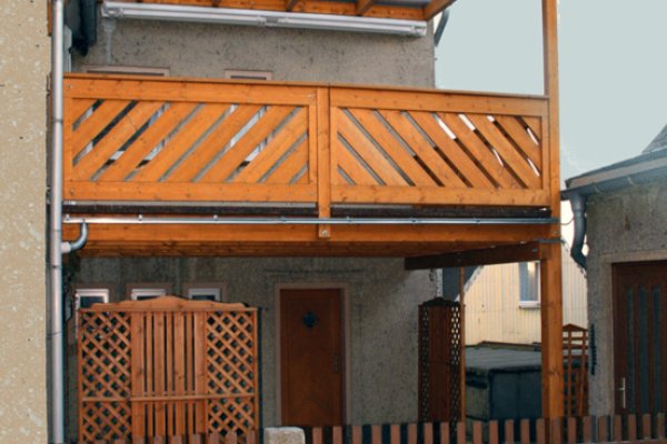 Einstöckiger Balkon