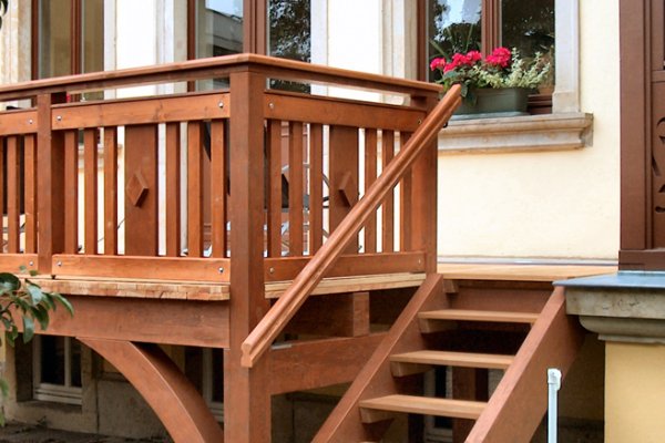 Einstöckiger Balkon