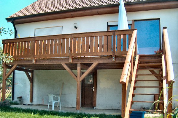 Einstöckiger Balkon