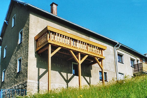 Einstöckiger Balkon