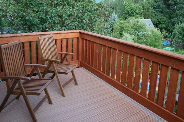 Einstöckiger Balkon