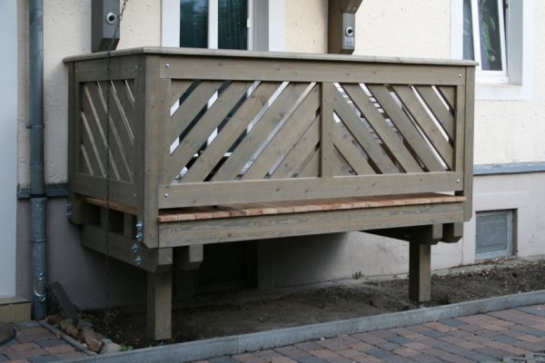 Einstöckiger Balkon
