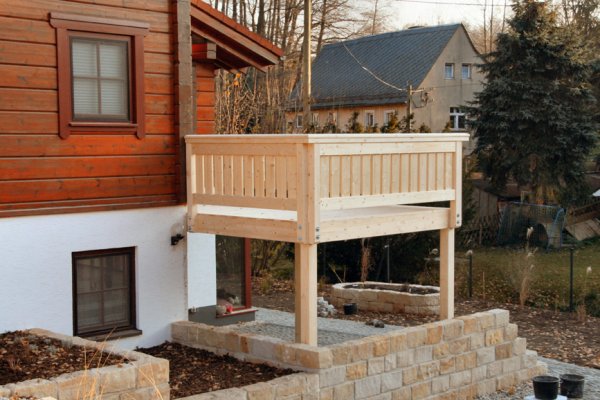 Einstöckiger Balkon