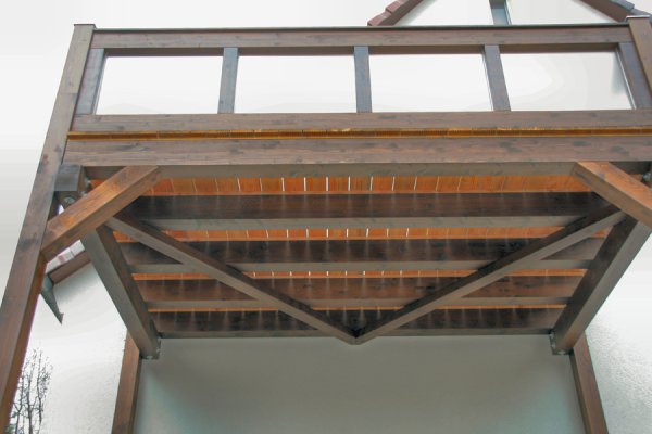 Einstöckiger Balkon